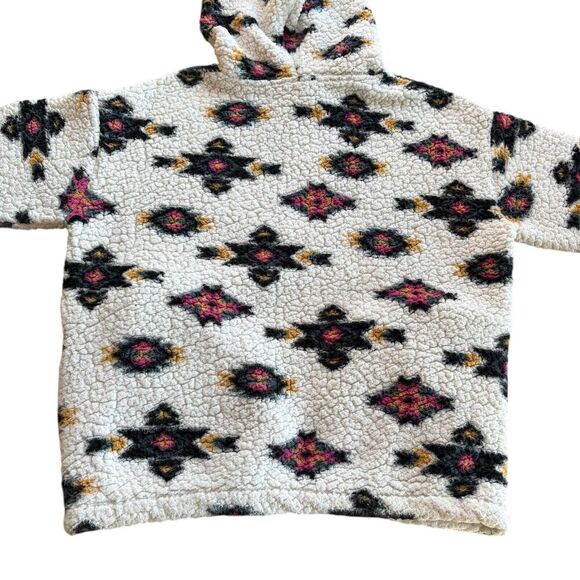 WRANGLER RETRO Women's Geometric Southwestern 1/4 Zip Sherpa Fleece Pullover M - Picture 9 of 10